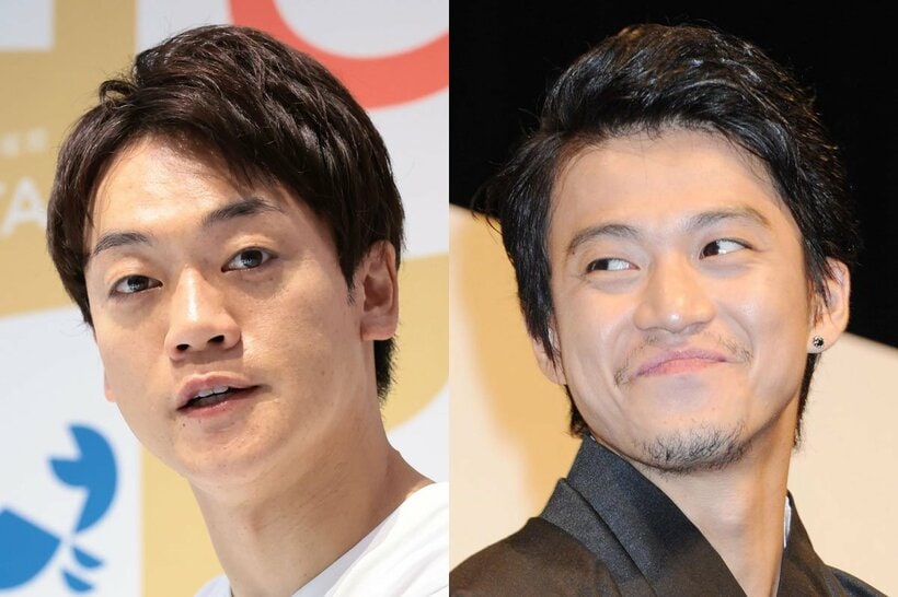 おばたのお兄さん(左)と小栗旬