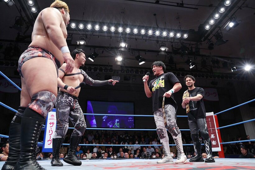 加藤良輝とＩＳＨＩＮはアジアタッグ王者のＭＵＳＡＳＨＩと吉岡世起に挑戦表明