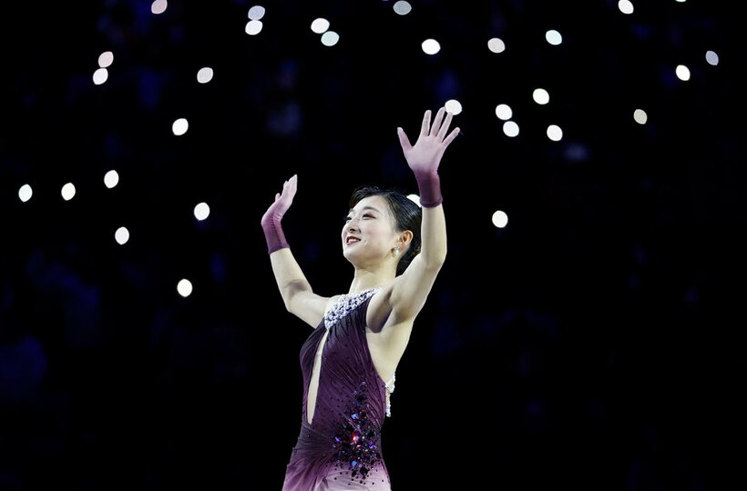 世界選手権で４度目の優勝を果たした坂本花織（ロイター）