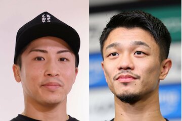 井上尚弥（左）と中谷潤人