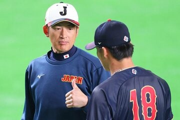 侍ジャパンの一員としてWBCを戦った能見コーチと山本由伸