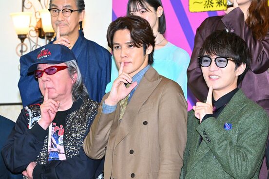 (左から)古田新太、宮野真守、神山智洋(WEST.)