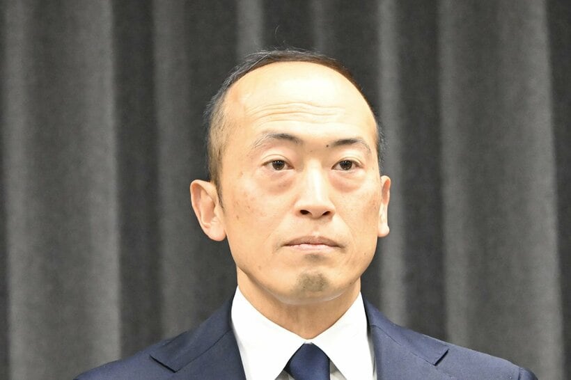 会見に出席した小林章浩社長