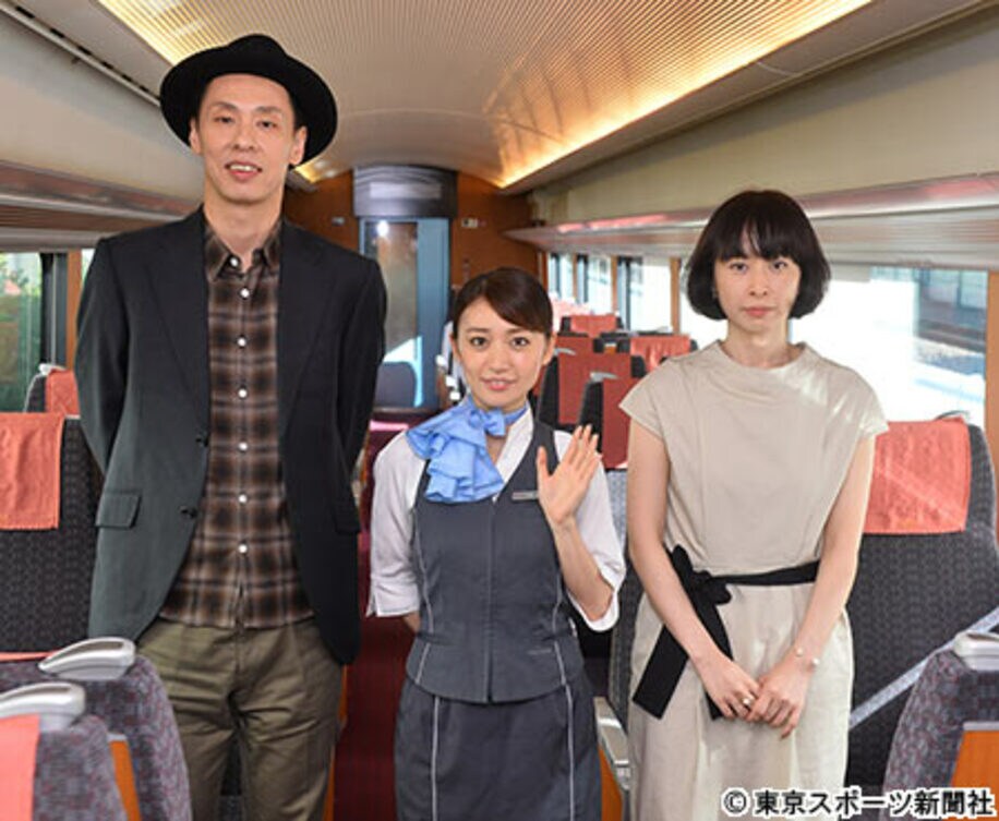 映画のイベントに登場した（左から）大倉孝二、大島優子、タナダユキ監督