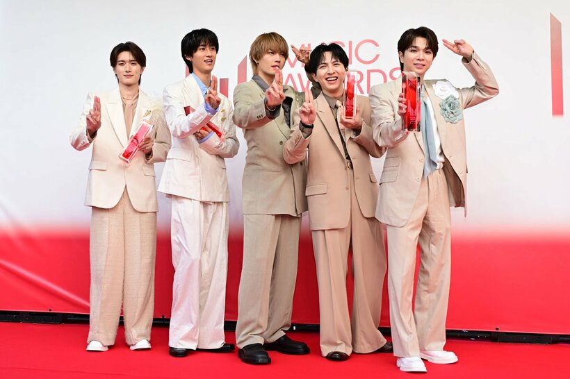 人気絶頂の「M！ＬＫ」（左から、山中柔太朗、曽野舜太、佐野勇斗、吉田仁人、塩崎太智）