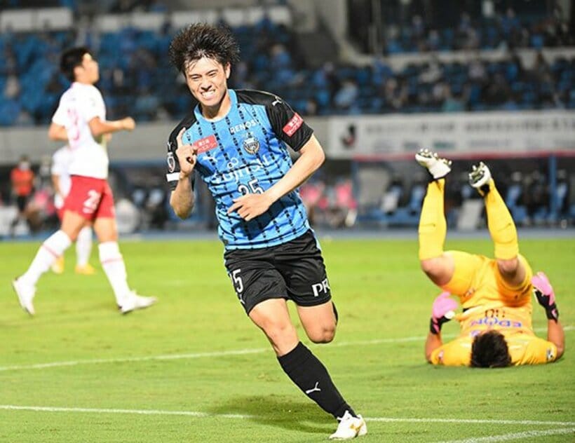  ２ゴールをあげた田中