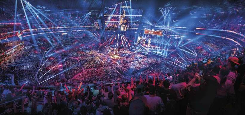  ２０２２年はＰＰＶ「レッスルマニア」が２日連続で開催される(C)2021 WWE, Inc. All Rights Reserved.