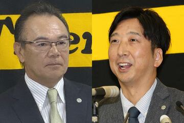 和田豊氏（左）と藤川監督