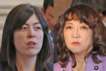 小野田紀美経済安保相と片山さつき財務相