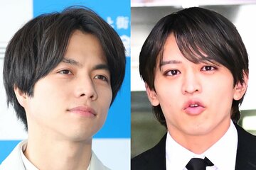 戦犯扱いされる重岡（左）と猪俣