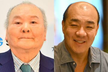 加藤一二三さん（左）と西村誠司社長