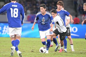 Ａ代表４連勝に貢献したＭＦ鎌田大地(中)