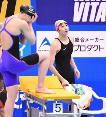  １位通過の池江璃花子