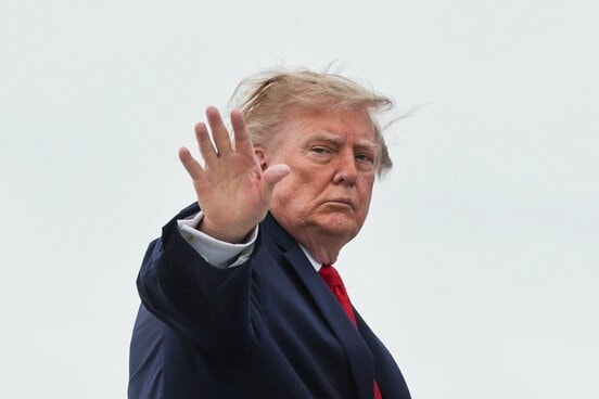 テネシー州を訪問したドナルド・トランプ大統領（ロイター）