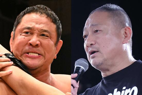 永田裕志（左）と高木三四郎