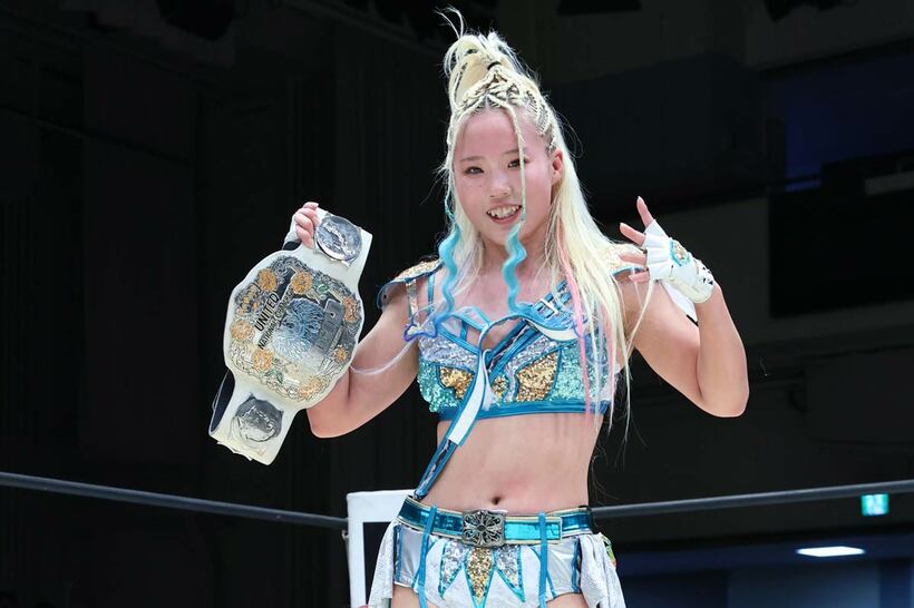 防衛に成功したビクトリア弓月