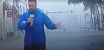 NBCの生放送にビッグフットが映り込んだ？（インターネットから）