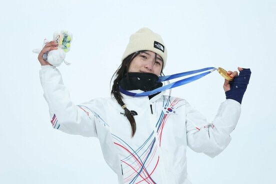 金メダルを獲得したチェ・ガオン（ロイター）