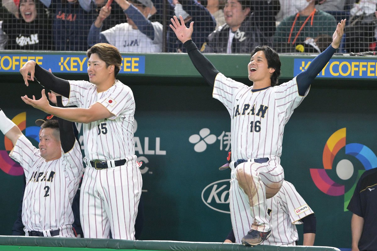 WBC】大谷翔平「ムネでお願いします！」 村上宗隆と〝フリー打撃