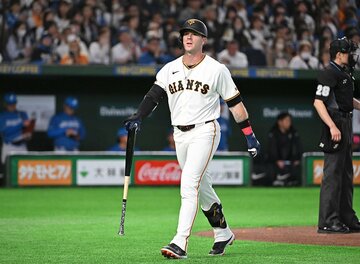 この日の楽天戦では１番に座り、３打数１安打だった巨人・キャベッジ