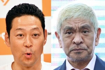 東野幸治(左)と松本人志
