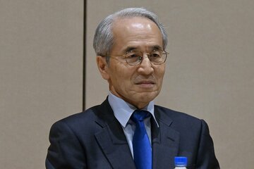 会見した松田陽三社長
