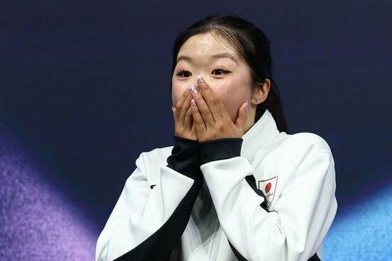 得点に驚きを隠せなかった中井亜美（ロイター）