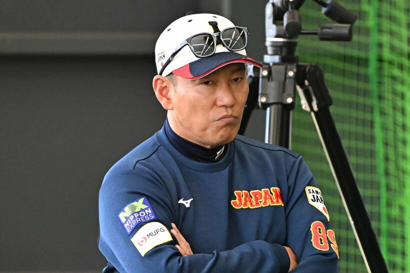 韓国戦を控える井端監督
