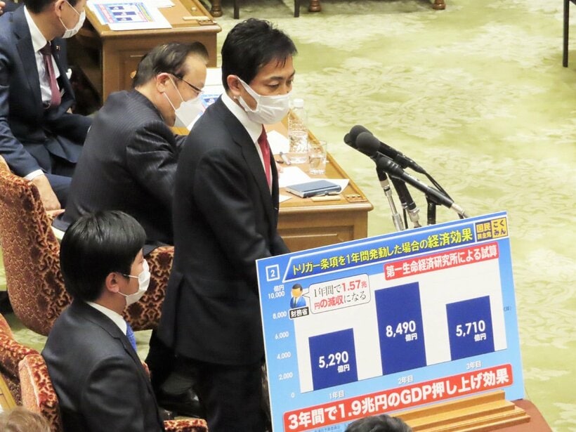  国会で質問した国民民主党の玉木代表（東スポWeb）