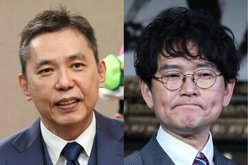 太田光（左）と土屋伸之