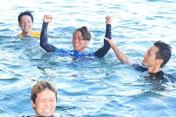 水神祭でズブ濡れの丸野一樹
