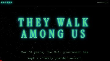 米ホワイトハウスが公開したエイリアン特設サイト