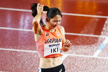 女子400ｍリレーで銅メダルに貢献した壹岐あいこ