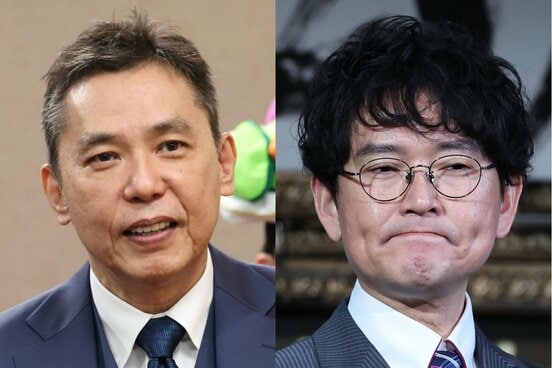 太田光（左）と土屋伸之