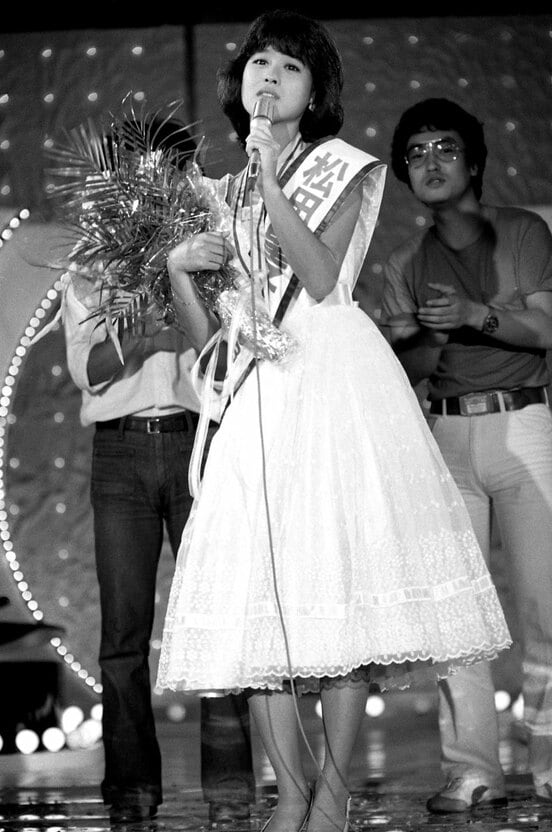  １９８０年７月、日本歌謡大賞新人祭りでの松田聖子（東スポWeb）