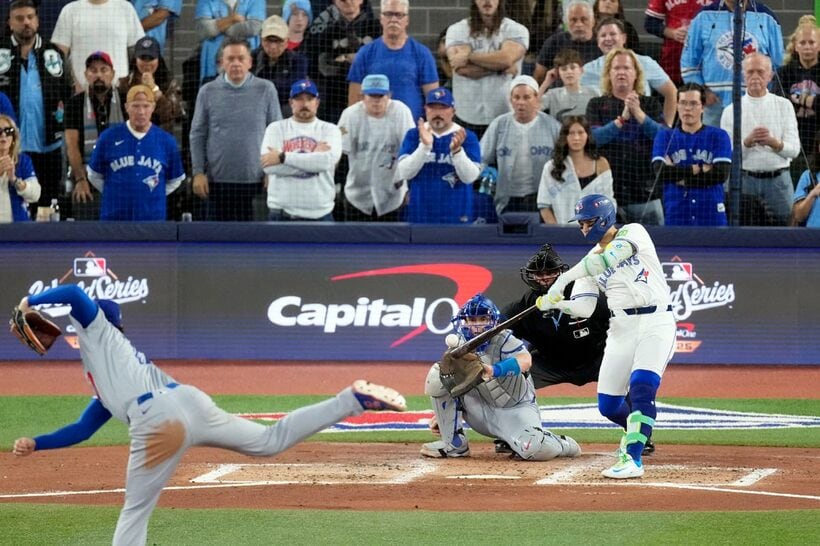 ワールドシリーズ第７戦で大谷翔平から３ランを放ったボー・ビシェット（ロイター）