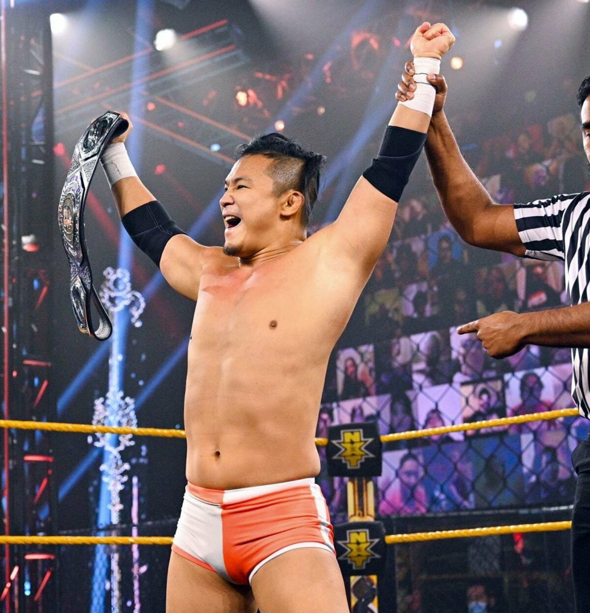 WWE】KUSHIDAがクルーザー級王座初防衛に成功 NXT WWE】KUSHIDAがクルーザー級王座初防衛に成功 NXT