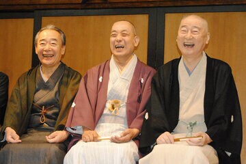 左から五街道雲助、古今亭志ん彌、金原亭馬生