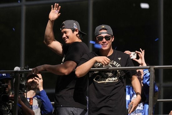 大谷翔平と山本由伸（ロイター）