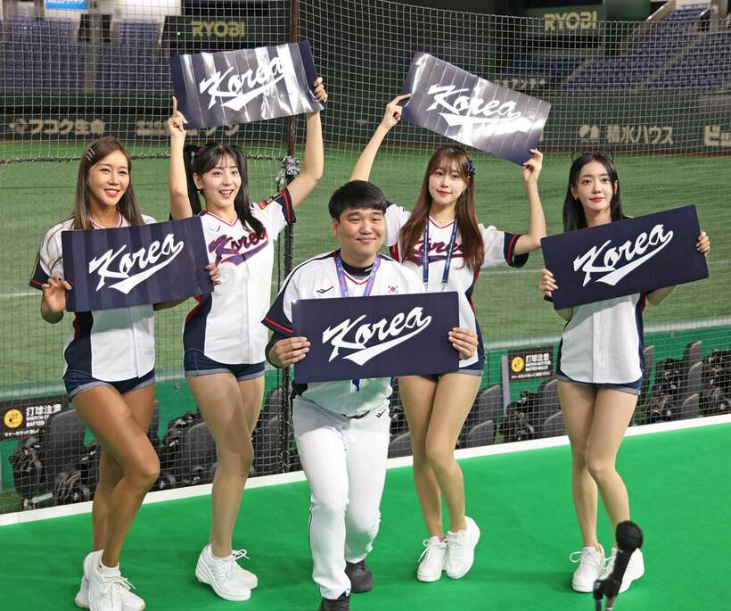 大人気の韓国チアガール