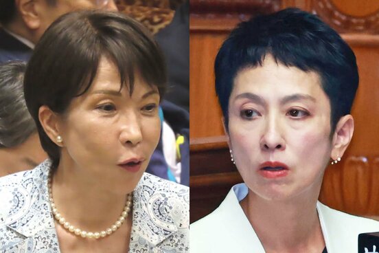 蓮舫氏(右)に国会出席率の低さを指摘された高市首相