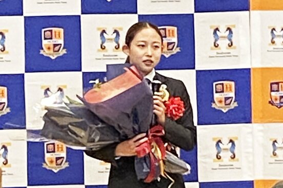 壮行会に出席した三井愛梨