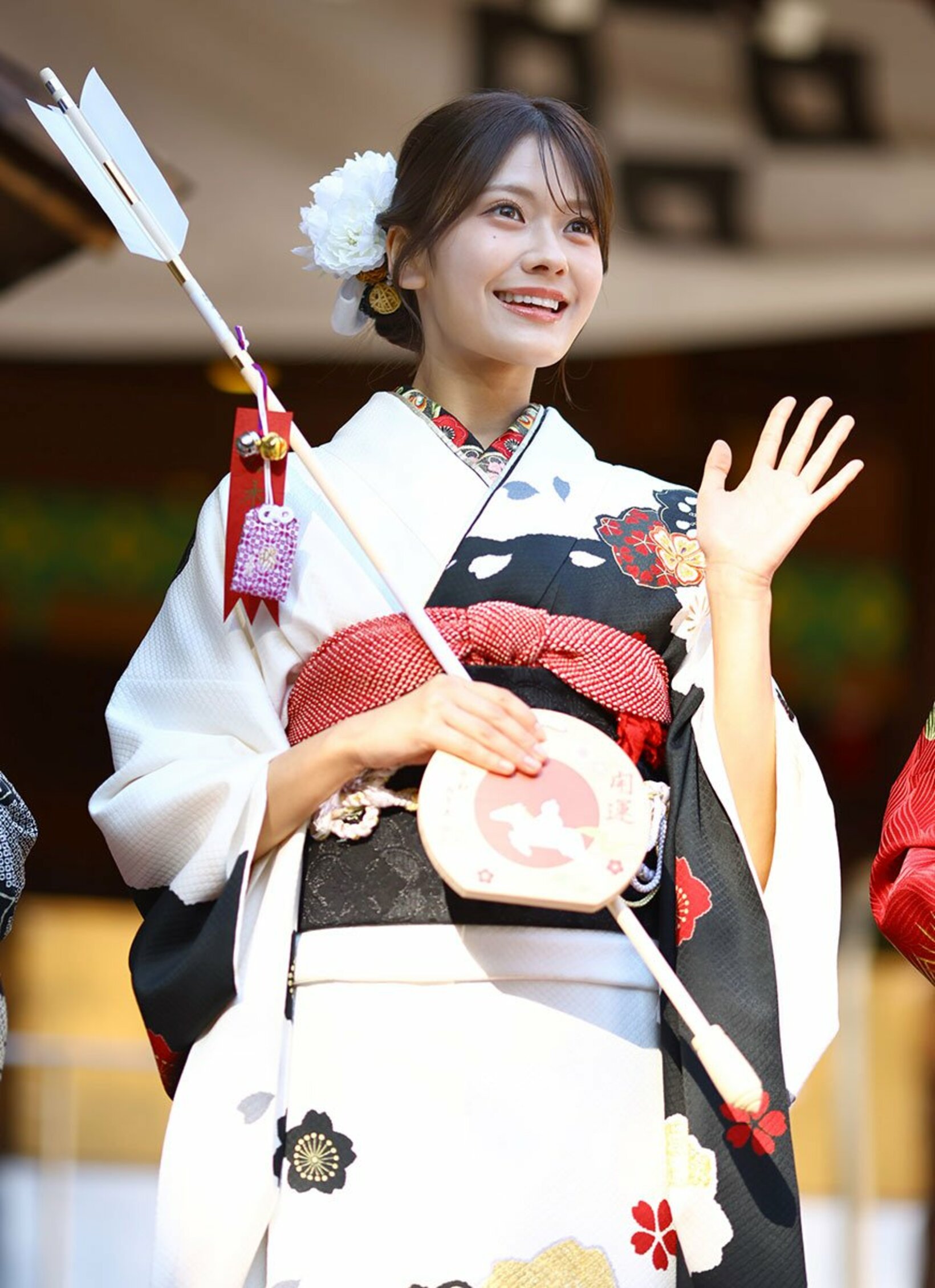 乃木神社で成人式を行った奥田いろは
