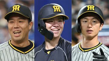 左から青柳、中野、近本