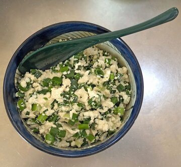  ネギ混ぜ混ぜ豆腐