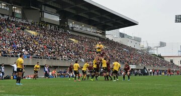  昨年のトップリーグは大観衆を動員し開幕したが…（２０２０年１月、東芝―サントリー）