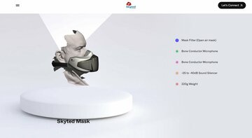 「スカイテッド・マスク」（スカイテッド社の公式サイトから） 