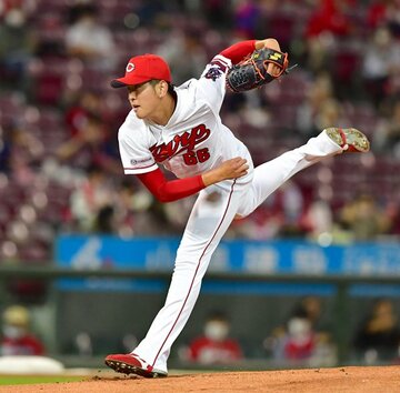  今季３勝目を挙げた広島・遠藤