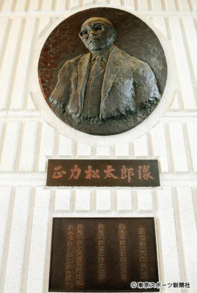  故正力松太郎氏の像と遺訓