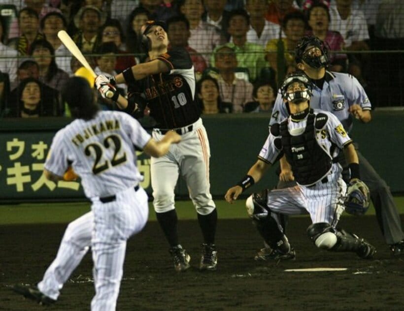  ２００７年７月１７日、藤川に遊飛に打ち取られた巨人・阿部